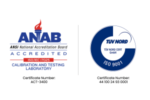 ISO 17025 and 9001 Logo